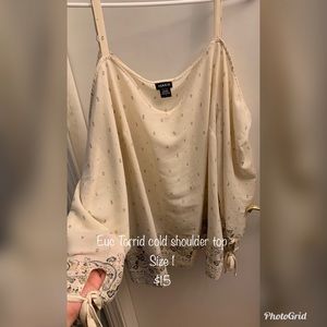 Torrid cold shoulder top
